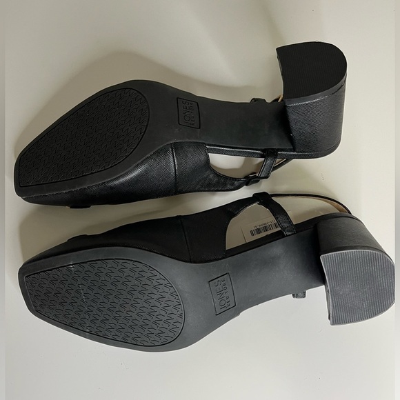 Jones New York Black Block Heel Shoes with Gold Details New Women’s Size 9.5 - Picture 5 of 5